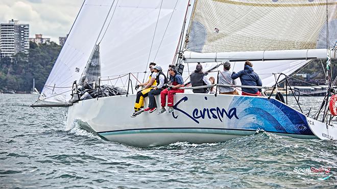 Kerisma in Race 4 of the CYCA Winter Series heading to the Kirribilli mark with new owners Andrew Wyllie on helm and Matt Wilkinson on main.  © Beth Morley - Sport Sailing Photography http://www.sportsailingphotography.com